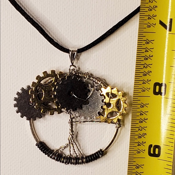 Steampunk Inspired Tree of Life Pendant - Picture 4 of 5